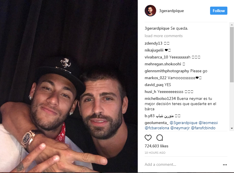 پۆستەکەی پیکێ لە ئینستاگرام